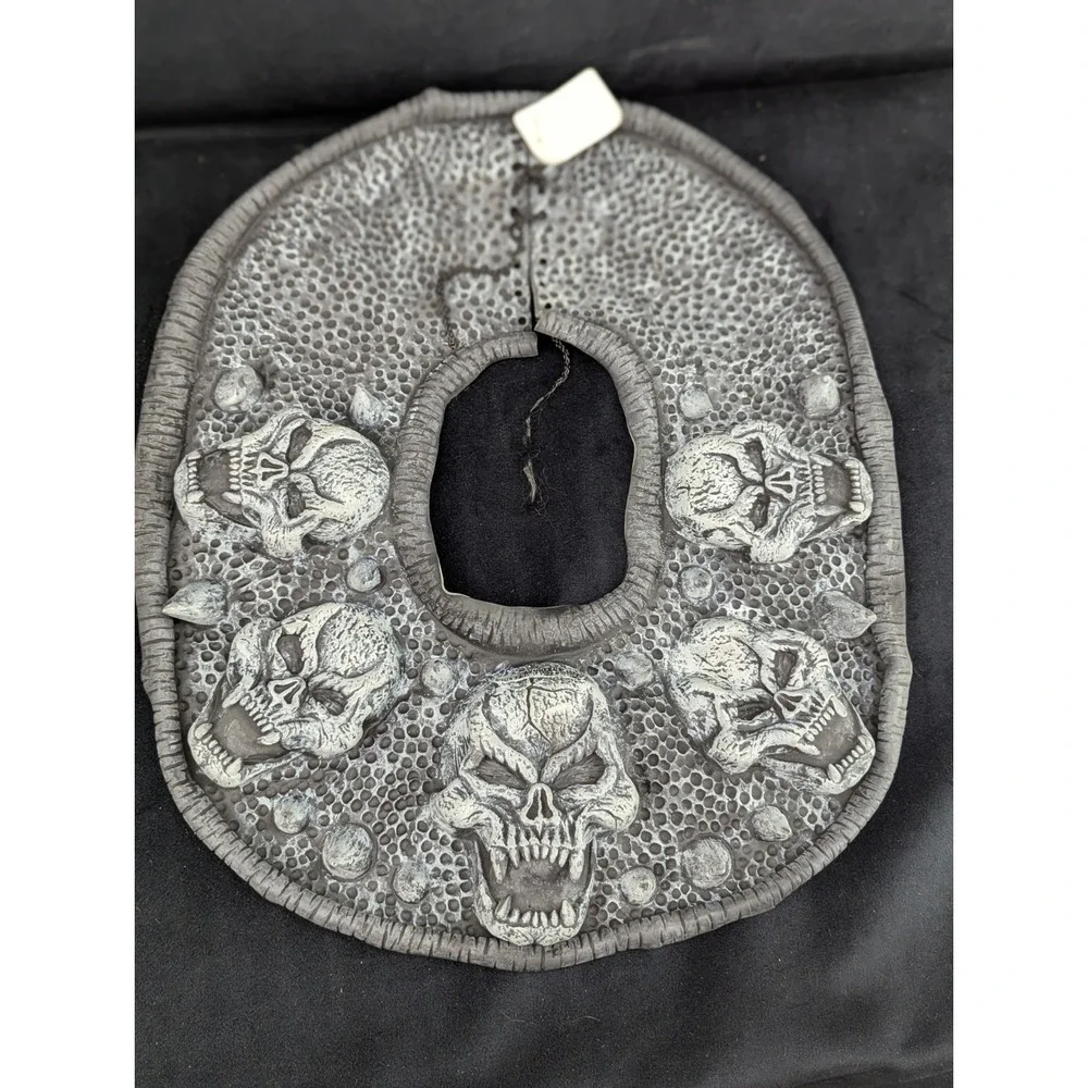 Vintage Rubie's Costume Co Inc Latex Skull & Spikes Collar Halloween Horror